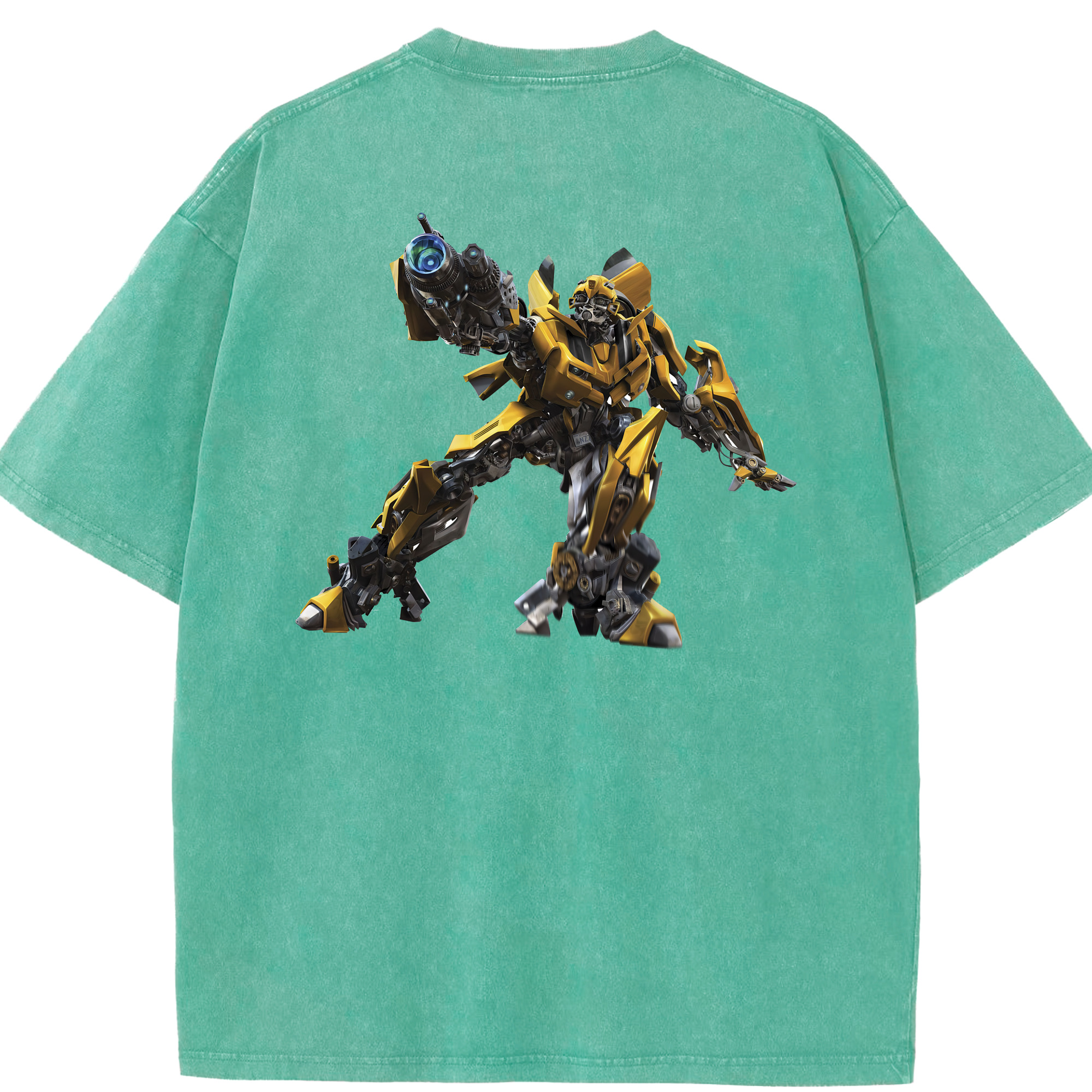 （画像用） Transformers トランスフォーマー 綿100% ヴィンテージ風 半袖Tシャツ（背面プリント）